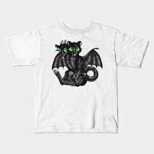 Chimera Cubs: Black Tabby Kids T-Shirt